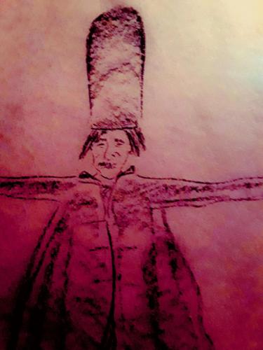 As he whirls the dervishers devotion blurs the line between physical and metaphysical worlds